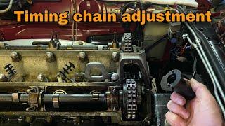 Adjusting the Upper Timing Chain on a Jaguar XK Engine