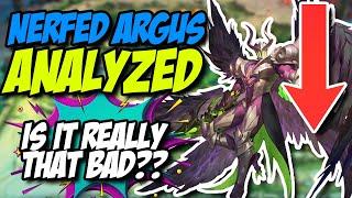 ARGUS NERFED HARDER?!? || MOBILE LEGENDS ADVANCED SERVER TEST