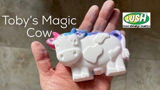 Lush ‘Toby’s Magic Cow’ bath bomb demo