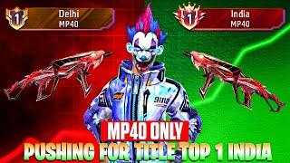 Pushing Top 1 In Smg MP40 | Free Fire Solo Rank Pushing With Tips And Tricks | Ep-3