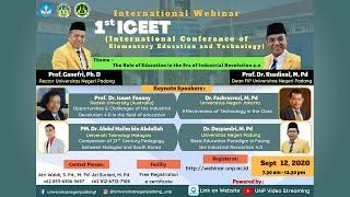 The 1st International Conference of Elementary Education and Technology (ICEET)