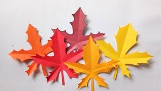 How To Make a Maple Leaf Origami Super Easy || Origami Maple Leaf