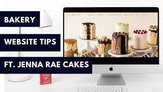 Bakery Website Inspiration: Featuring Jenna Rae Cakes