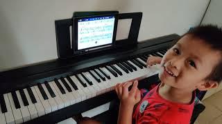 progress with Simply Piano , kid started at age 4 self-learning