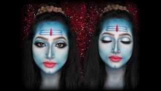 How to : FACE ART OF SHIVA || SHIVA LOOK AS ART || SHIVA FACE ART || BY TANUSHRI SIDDHA KAR