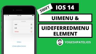 iOS 14 - How to Show UIMenu, UIDeferredMenuElement from UIButton or UIBarButtonItem Swift 5 Hindi.