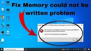 Fix Memory Could Not be Written or Read problem | 100% Fix Memory Could Not be Read or Error