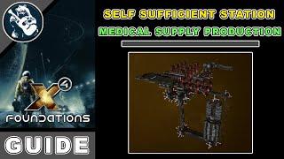 X4 Foundations Station Building Guide: Medical Supply Production (Building x4 Guide)