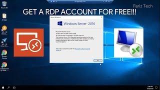 How To Get RDP Account for FREE!