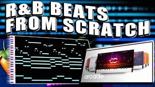 HOW TO MAKE R&B BEATS FROM SCRATCH WITH ARCADE | FL STUDIO R&B TUTORIAL 2023