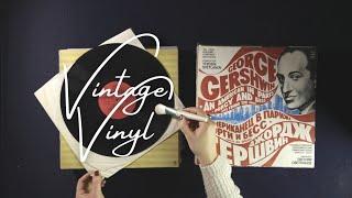 ASMR Vintage Vinyl Show & Tell (point and trace, brushing, soft spoken)