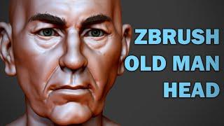 Making an Old Man Head in Zbrush