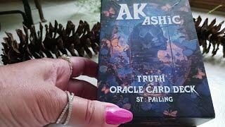 AKASHIC  ORACLE CARDS ~ Unboxing & Full Flip Through