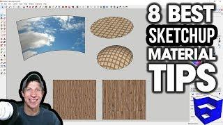 8 BEST TIPS for Editing Materials in SketchUp
