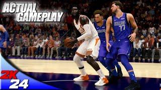 NBA 2K24 1st LOOK at ACTUAL Gameplay / Suns vs Mavericks : ProPLAY Kevin Durant & Kyrie Irving
