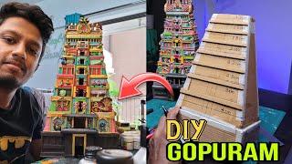 How to Make Gopuram | Meenakshi Temple | Cardboard Craft #Goluideas