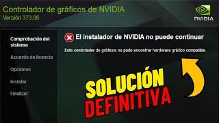 El instalador de NVIDIA no puede continuar SOLUCIÓN DEFINITIVA 2023