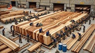 Explore The Giant Wooden Workshop: From Giant Wooden Trees To Luxurious Dining Tables #251