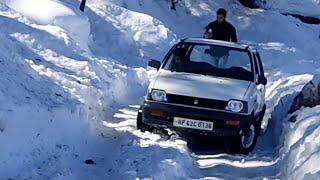 Maruti 800 in OFFROAD Snow