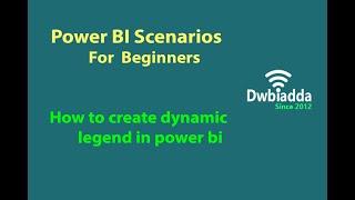 How to create dynamic legend in power bi | Power BI scenarios videos