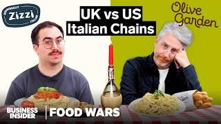 US vs UK Olive Garden vs Zizzi | Italian Chains | Food Wars | Insider Food