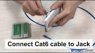 How To Punch Down Cat5/E/Cat6 Keystone Jack (easy installation)- (2020) via VCELINK