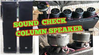 COLUMN SPEAKER SIZE 5 LIVE GRANMASTER 3500, CN-650 CROWN TWEETER / LINE ARRAY METAL HORN