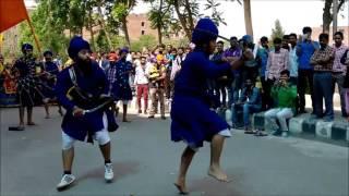 GATKA(Sikh martial arts) performance by students at LPU