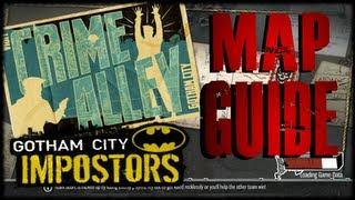 Gotham City Impostors - Crime Alley Map Guide - Spawns! Secret Spots! Jumps! More!!!