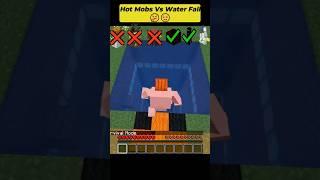 Minecraft Hottest Mobs Vs Water Scratch  (Sigma Boy) #shorts #minecraft