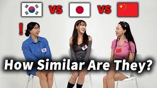 Korean vs Japanese vs Chinese Languages! Can They Understand Each Other?!