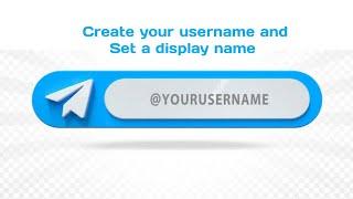 Telegram tips: How To Create A Username And Set Your Display Name On Telegram || 2024