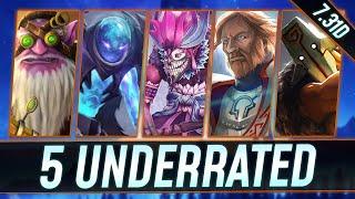 5 UNDERRATED Heroes that are Just FREE MMR - 7.31d Tier List - Dota 2 Guide