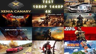 Xenia Canary Xbox 360 Emulator Gameplay - Test 10 Games 1080P 1440P 4K RX 6700 XT Ryzen 5 5600X