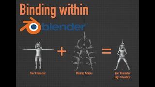 [FREE] Bind Mixamo Bones to your Rigged Character within Blender within 5 minutes, FREE!