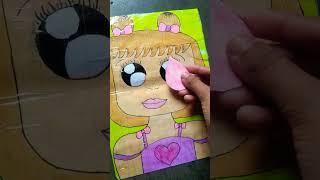 #paper doll makeup #shorts#ASMR#crafter Vartika 