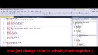 jQuery -  DateTimePicker - change month color