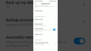 How to backup and reset redmi smartphone #shorts