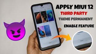APPLY MIUI Third Party Theme Permanent Any Redmi & Poco Device | Enable Import Option Miui 12 
