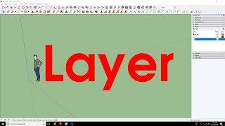 SketchUp tutorial | Layer feature in SketchUp pro 2018 #1