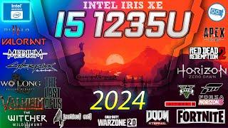 | INTEL i5-1235u Gaming Test in 2024 |  Intel Iris XE in 30 GAMES