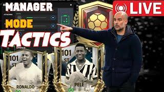 Manager Mode Tactics & Format || Manager Mode setting in live stream || Manager Mode FC Mobile 24