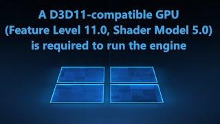 D3D11 compatible GPU Feature Level 11, Shader Model 5.0 - Как исправить?