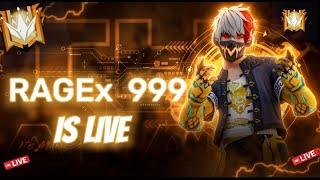 RAGEx 999 IS LIVE WITH SUBSCRIBERS + 1v1/v2/1v4  MATCHES#freefire #RAGEx999 #agmoon002