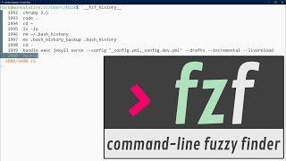 Fuzzy Search Your Bash History in Style with fzf