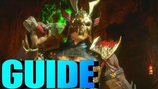 Shao Kahn Combo + Mixups GUIDE MK11! (True Kahn: Ground Shatter, Wrath Hammer) Mortal Kombat 11!