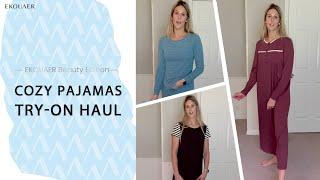 Ekouaer Cozy Pajamas Try on Haul | Ekouaer Comfort Collection