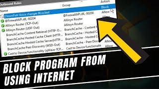 How to Block Program From Accessing Internet Windows 10/11 (EASY)