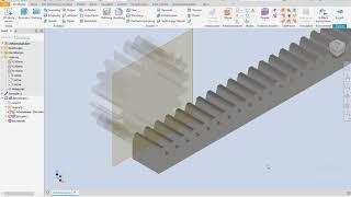 Inventor Tutorial Zahnstange Drehung Translation