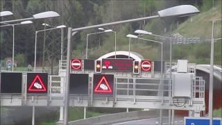 Tunnelsperre (Unfall) - LED-Anzeiger (STOP-Geisterfahrer)